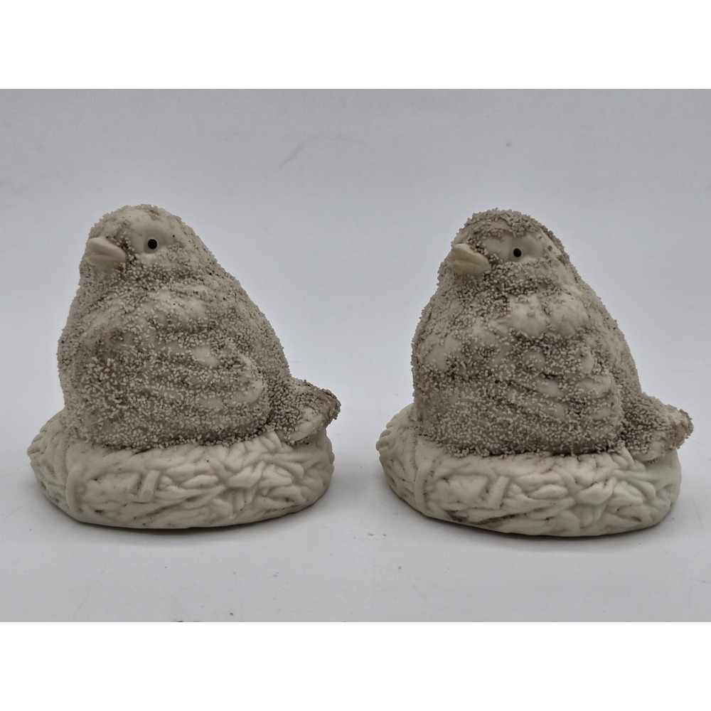 Vintage 1994 Department 56 Snowbabies Easter Chicks‎ On Bird Nest Chickens Dept